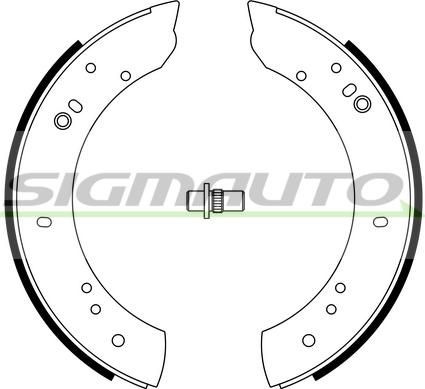 SIGMAUTO SFA433 - Комплект спирачна челюст vvparts.bg
