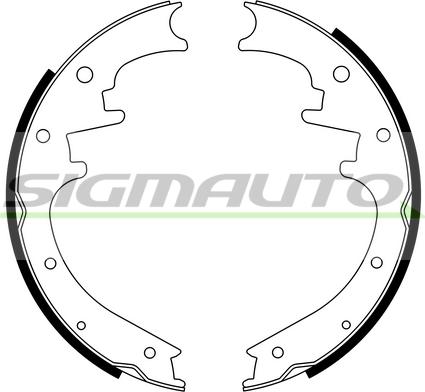 SIGMAUTO SFA423 - Комплект спирачна челюст vvparts.bg