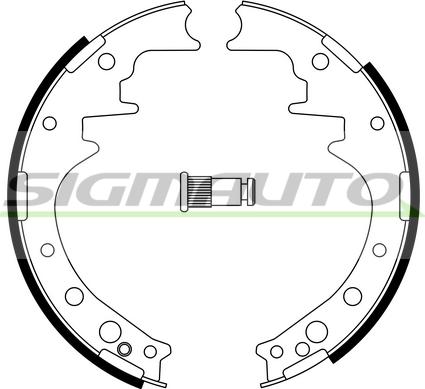 SIGMAUTO SFA554 - Комплект спирачна челюст vvparts.bg