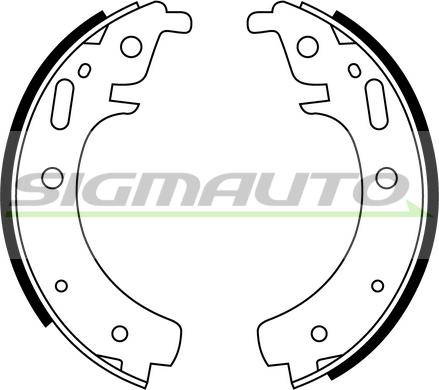 SIGMAUTO SFA502 - Комплект спирачна челюст vvparts.bg