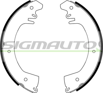 SIGMAUTO SFA515 - Комплект спирачна челюст vvparts.bg