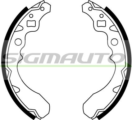 SIGMAUTO SFA670 - Комплект спирачна челюст vvparts.bg