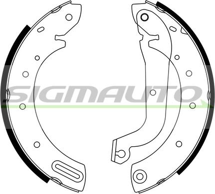 SIGMAUTO SFA864 - Комплект спирачна челюст vvparts.bg