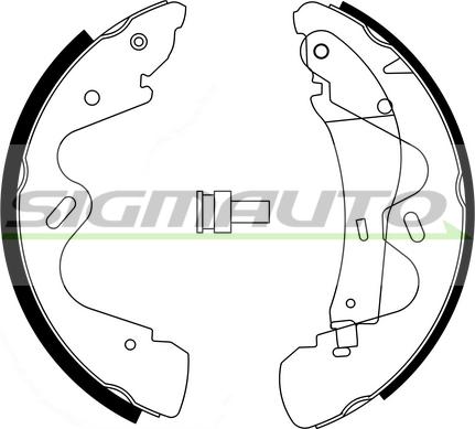 SIGMAUTO SFA865 - Комплект спирачна челюст vvparts.bg