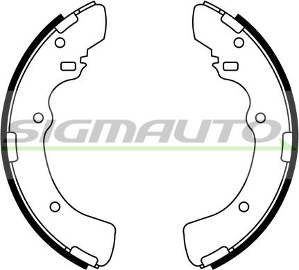 SIGMAUTO SFA819 - Комплект спирачна челюст vvparts.bg