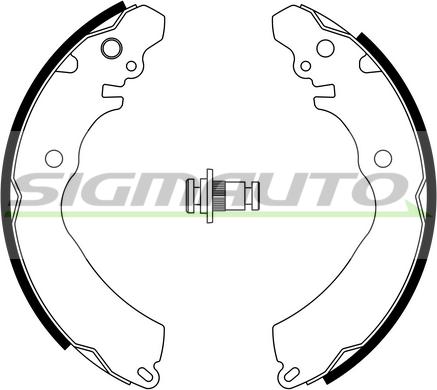 SIGMAUTO SFA818 - Комплект спирачна челюст vvparts.bg