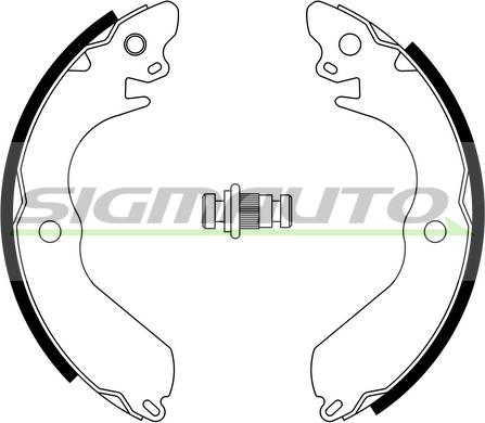 SIGMAUTO SFA817 - Комплект спирачна челюст vvparts.bg