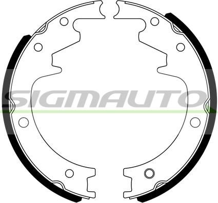 SIGMAUTO SFA835 - Комплект спирачна челюст vvparts.bg