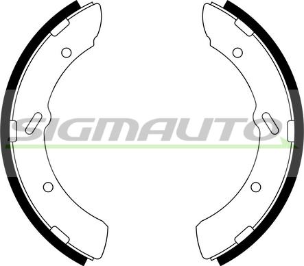 SIGMAUTO SFA829 - Комплект спирачна челюст vvparts.bg