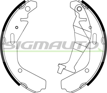 SIGMAUTO SFA359 - Комплект спирачна челюст vvparts.bg