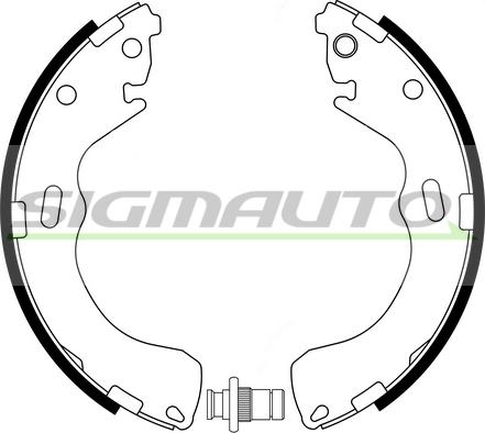 SIGMAUTO SFA794 - Комплект спирачна челюст vvparts.bg