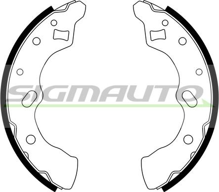 SIGMAUTO SFA790 - Комплект спирачна челюст vvparts.bg