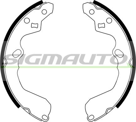 SIGMAUTO SFA791 - Комплект спирачна челюст vvparts.bg