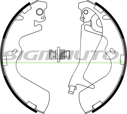 SIGMAUTO SFA743 - Комплект спирачна челюст vvparts.bg