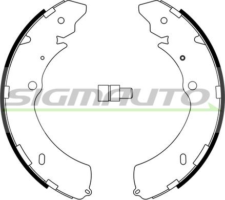 SIGMAUTO SFA755 - Комплект спирачна челюст vvparts.bg