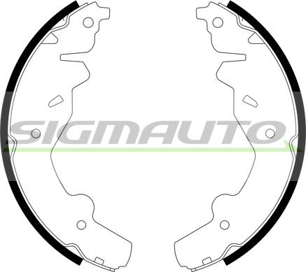 SIGMAUTO 2763 - Комплект спирачна челюст vvparts.bg