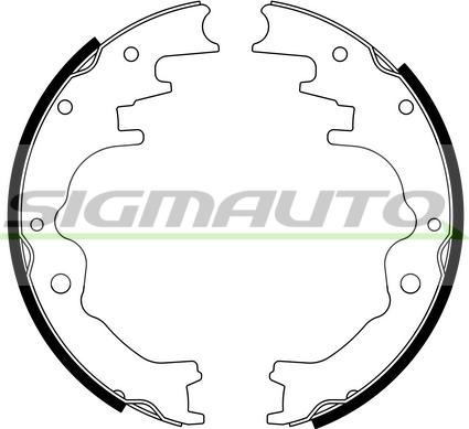 SIGMAUTO SFA784 - Комплект спирачна челюст vvparts.bg