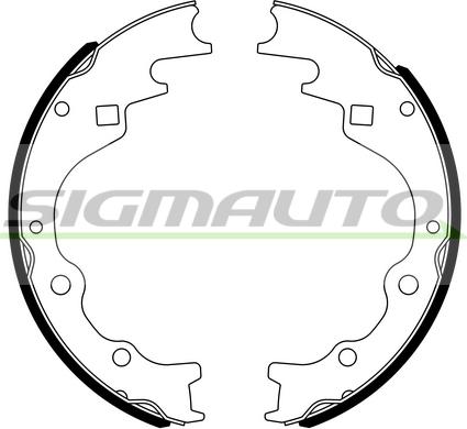 SIGMAUTO SFA787 - Комплект спирачна челюст vvparts.bg