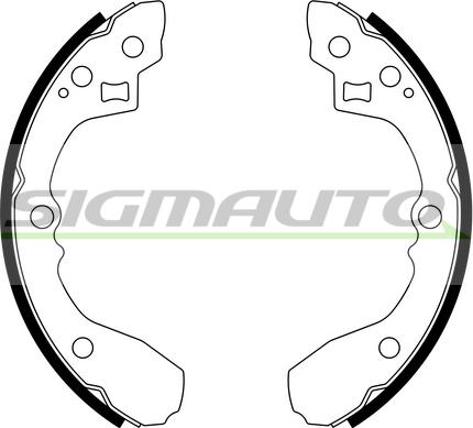 SIGMAUTO SFA723 - Комплект спирачна челюст vvparts.bg