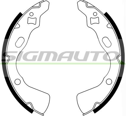 SIGMAUTO SFA770 - Комплект спирачна челюст vvparts.bg