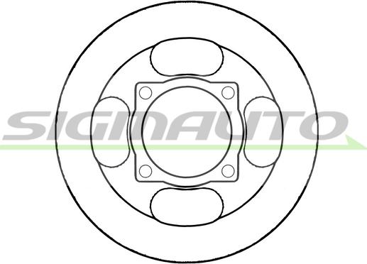 SIGMAUTO DBB917S - Спирачен диск vvparts.bg