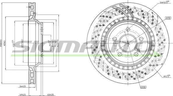 SIGMAUTO DBC177V - Спирачен диск vvparts.bg