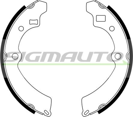 SIGMAUTO SFA907 - Комплект спирачна челюст vvparts.bg