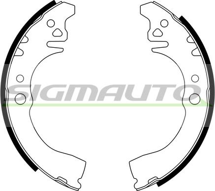 SIGMAUTO SFA661 - Комплект спирачна челюст vvparts.bg