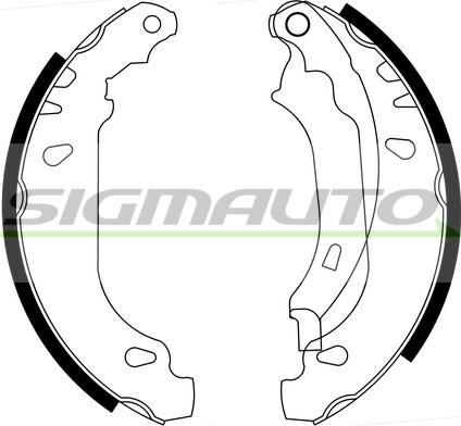 SIGMAUTO SFA386 - Комплект спирачна челюст vvparts.bg