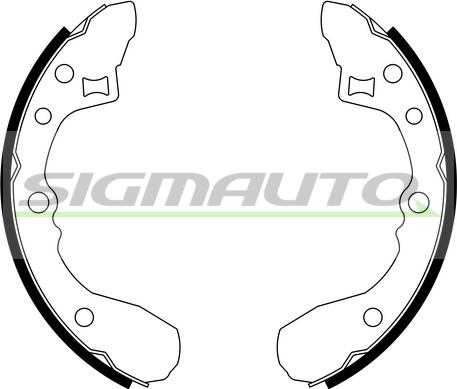 SIGMAUTO SFA773 - Комплект спирачна челюст vvparts.bg