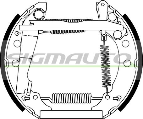 SIGMAUTO SGA000 - Комплект спирачна челюст vvparts.bg