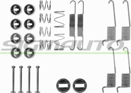 SIGMAUTO SK0714 - Комплект принадлежности, спирани челюсти vvparts.bg