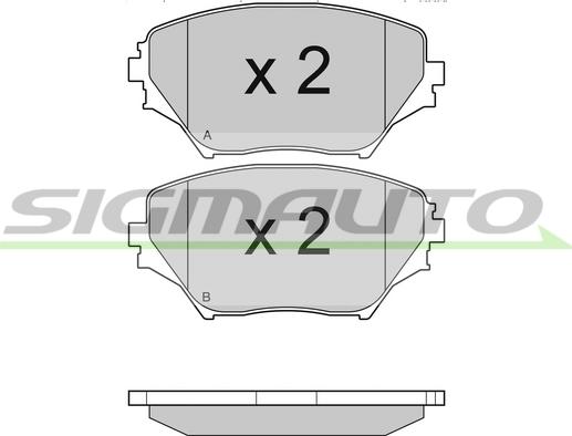 ATE 1304605848 - Комплект спирачно феродо, дискови спирачки vvparts.bg