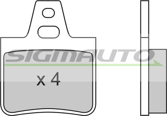 SIGMAUTO SPA455 - Комплект спирачно феродо, дискови спирачки vvparts.bg