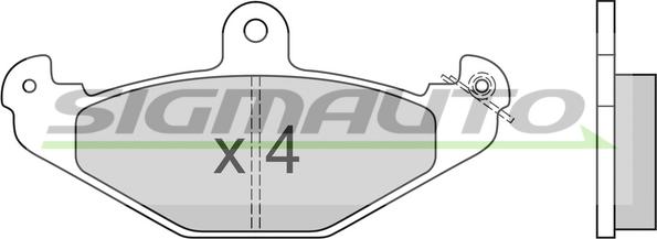 SIGMAUTO SPA553 - Комплект спирачно феродо, дискови спирачки vvparts.bg