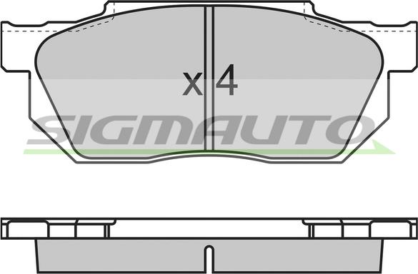 BOSCH 986490440 - Комплект спирачно феродо, дискови спирачки vvparts.bg