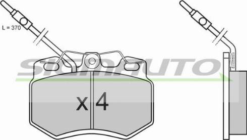 SIGMAUTO SPA604 - Комплект спирачно феродо, дискови спирачки vvparts.bg