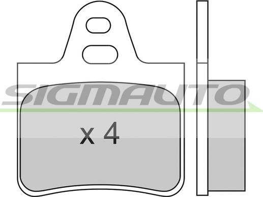 SIGMAUTO SPA130 - Комплект спирачно феродо, дискови спирачки vvparts.bg