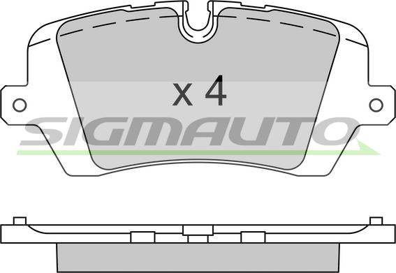 SIGMAUTO SPB533 - Комплект спирачно феродо, дискови спирачки vvparts.bg