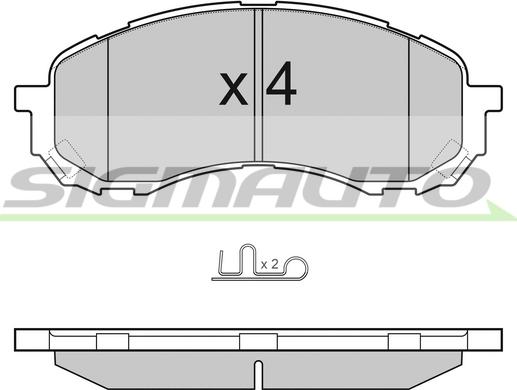 Remsa 21081.11 - Комплект спирачно феродо, дискови спирачки vvparts.bg