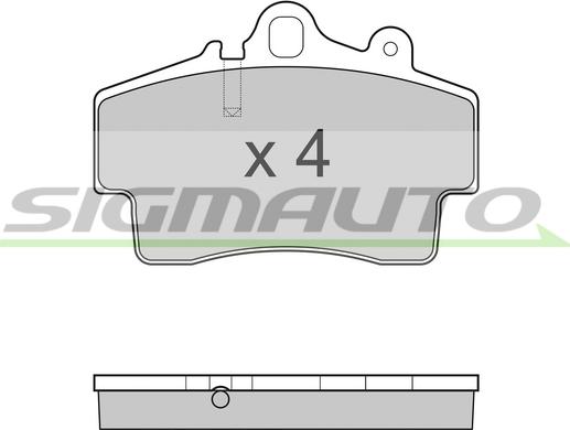SIGMAUTO SPB179 - Комплект спирачно феродо, дискови спирачки vvparts.bg