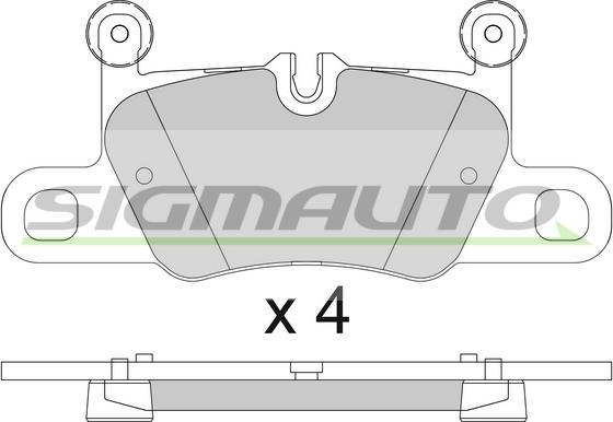 SIGMAUTO SPB832 - Комплект спирачно феродо, дискови спирачки vvparts.bg