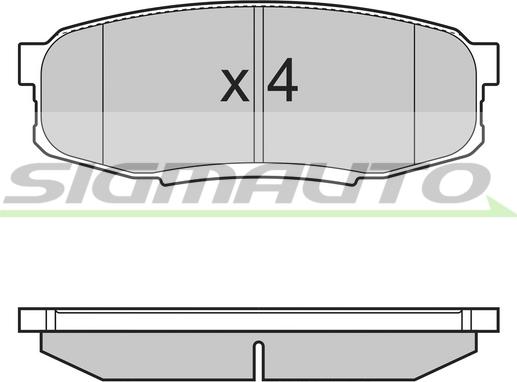 PALIDIUM T112-94 - Комплект спирачно феродо, дискови спирачки vvparts.bg