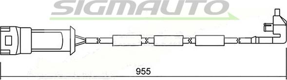 SIGMAUTO WI0510 - Предупредителен контактен сензор, износване на накладките vvparts.bg