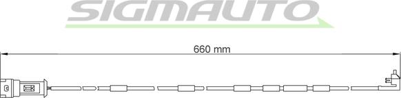 SIGMAUTO WI0518 - Предупредителен контактен сензор, износване на накладките vvparts.bg