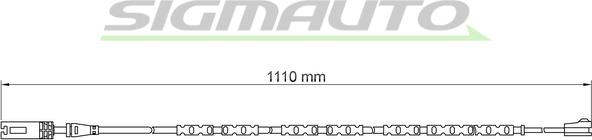 SIGMAUTO WI0691 - Предупредителен контактен сензор, износване на накладките vvparts.bg