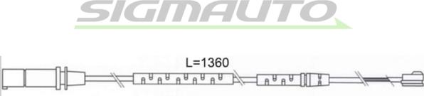 SIGMAUTO WI0693 - Предупредителен контактен сензор, износване на накладките vvparts.bg