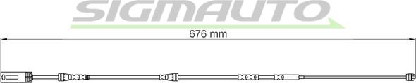 SIGMAUTO WI0692 - Предупредителен контактен сензор, износване на накладките vvparts.bg