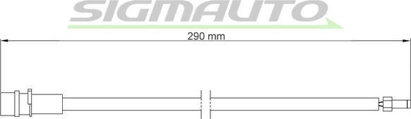 SIGMAUTO WI0656 - Предупредителен контактен сензор, износване на накладките vvparts.bg