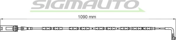 SIGMAUTO WI0613 - Предупредителен контактен сензор, износване на накладките vvparts.bg